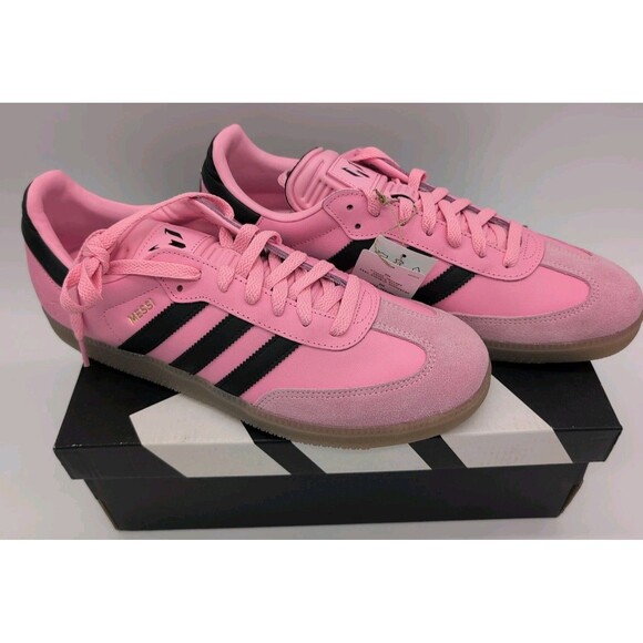 Adidas Samba Messi JP7844 Light Pink Black Men's 11 New With Box & Tags - Picture 7 of 16